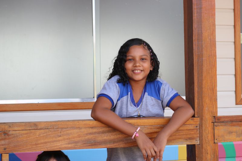 ‘Com a nova escola dá mais vontade de estudar’, conta aluna da Escola Estadual Bernadino Silva, entregue pelo Governo do Amapá