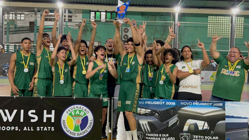 ‘Gigantes da FAB’: projeto possibilita a estudantes de rede pública conquista inédita no campeonato estadual de basquete sub-16