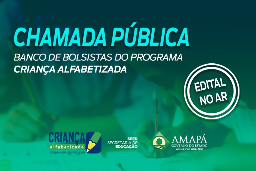 Governo lança edital de seleção para professores formadores no Programa Criança Alfabetizada
