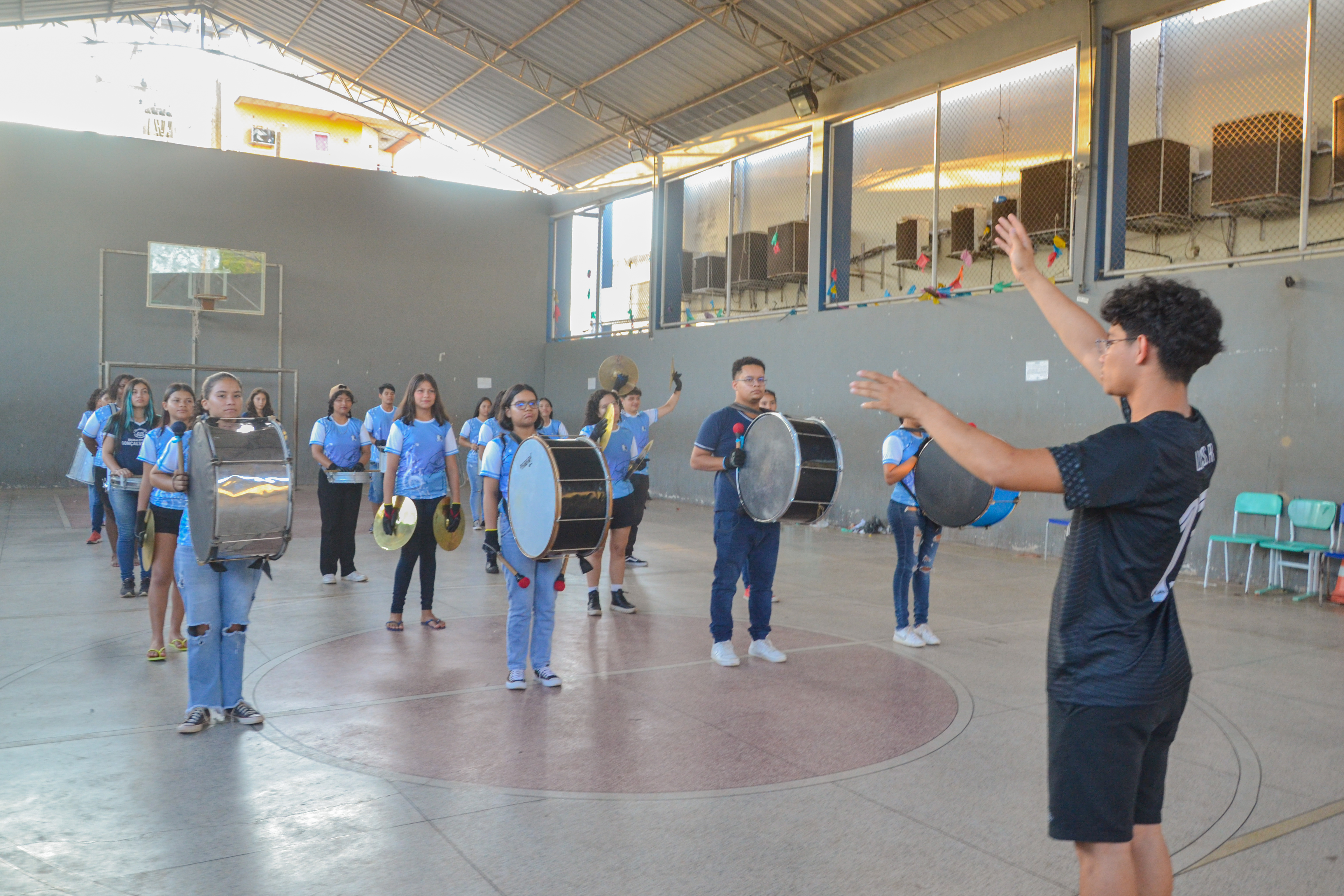 Estudantes estaduais se preparam para o 4º Festival de Bandas e Fanfarras, na 52ª Expofeira do Amapá