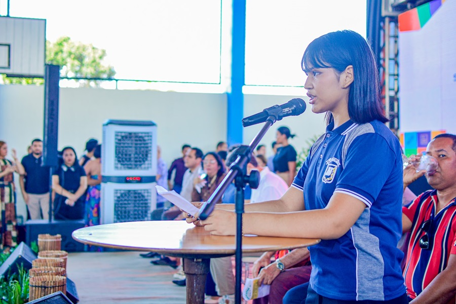 ‘A reforma vai contribuir muito para o avanço do nosso aprendizado’, disse estudante durante inauguração da Escola Antônio João, em Macapá