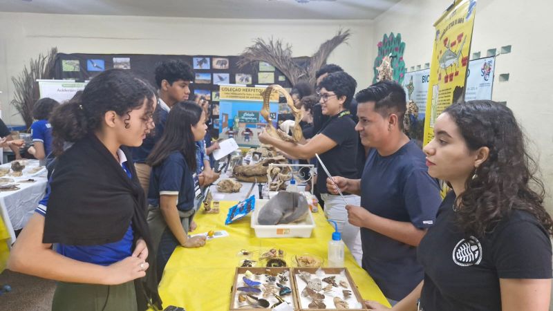 Governo do Estado realiza 1ª Mostra Científica-Cultural sobre biomas na Escola Estadual Lucimar Castillo, em Macapá
