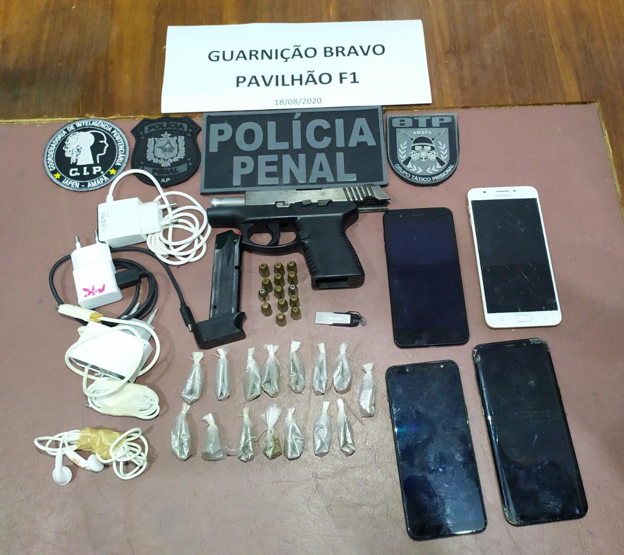Policiais Penais encontram arma de fogo e munições durante revista