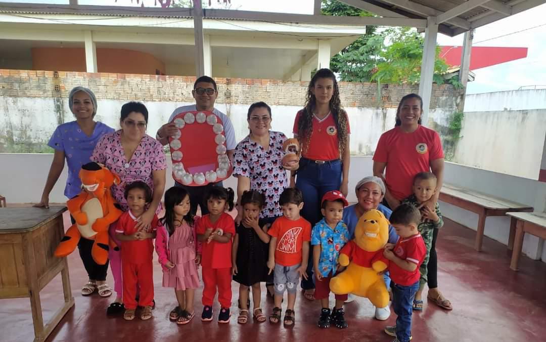 Prefeitura leva ações de saúde bucal para as escolas de Mazagão.