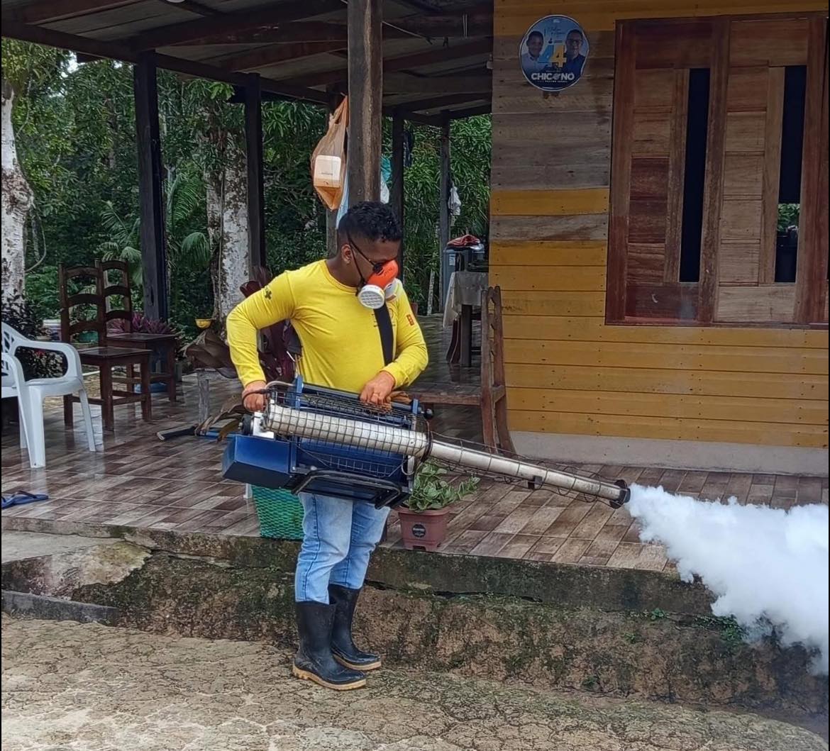 EQUIPE DA FUNASA SEGUE O COMBATE À MALÁRIA NAS COMUNIDADES DE MAZAGÃO