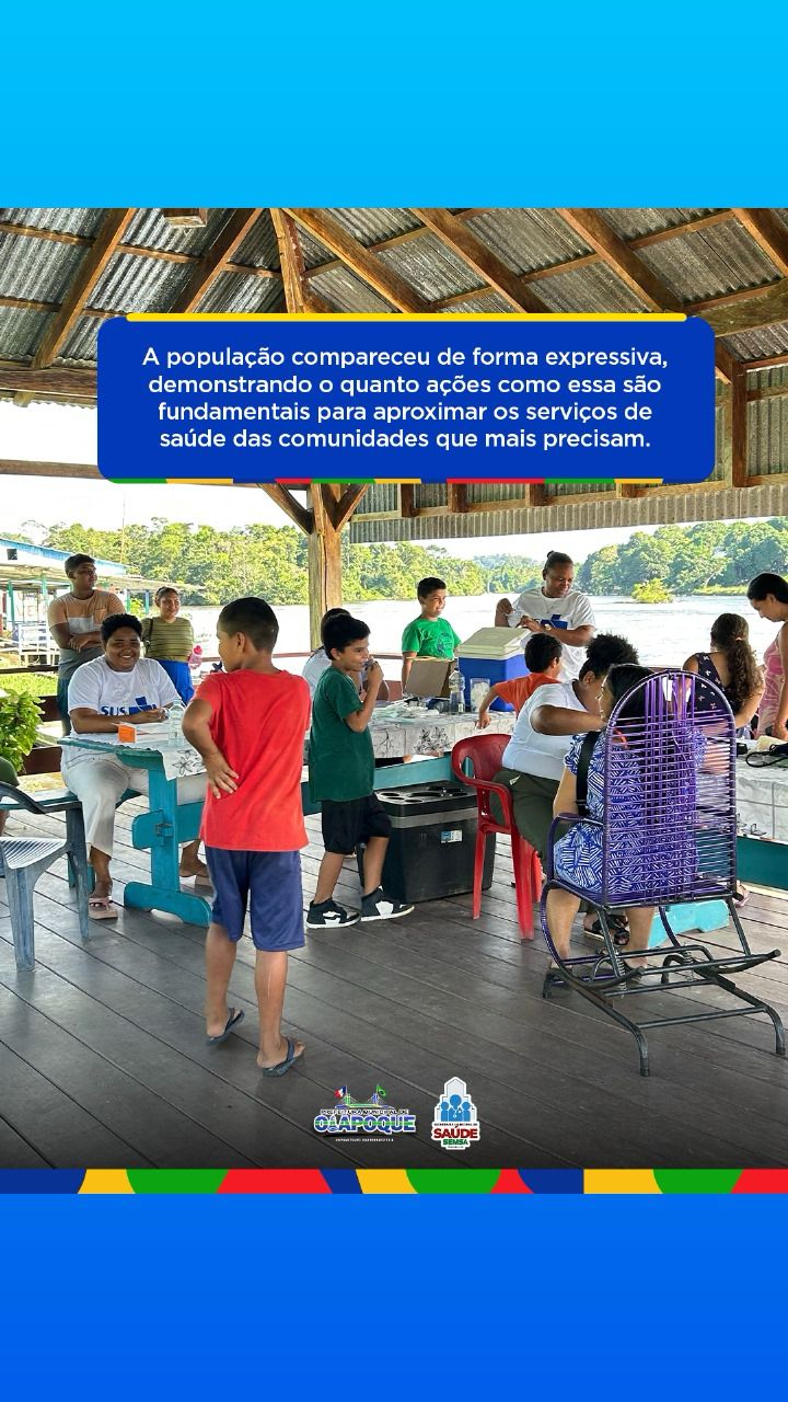 ação de saúde promovida pela Prefeitura Municipal de Oiapoque