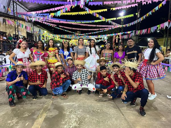 A semana de festas juninas já começou com grande entusiasmo