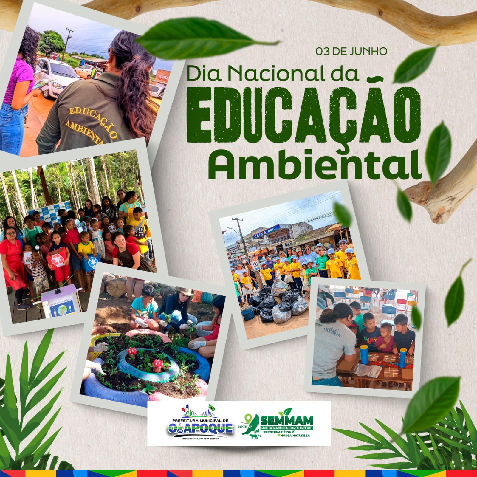 Dia Nacional da Educação Ambiental. 