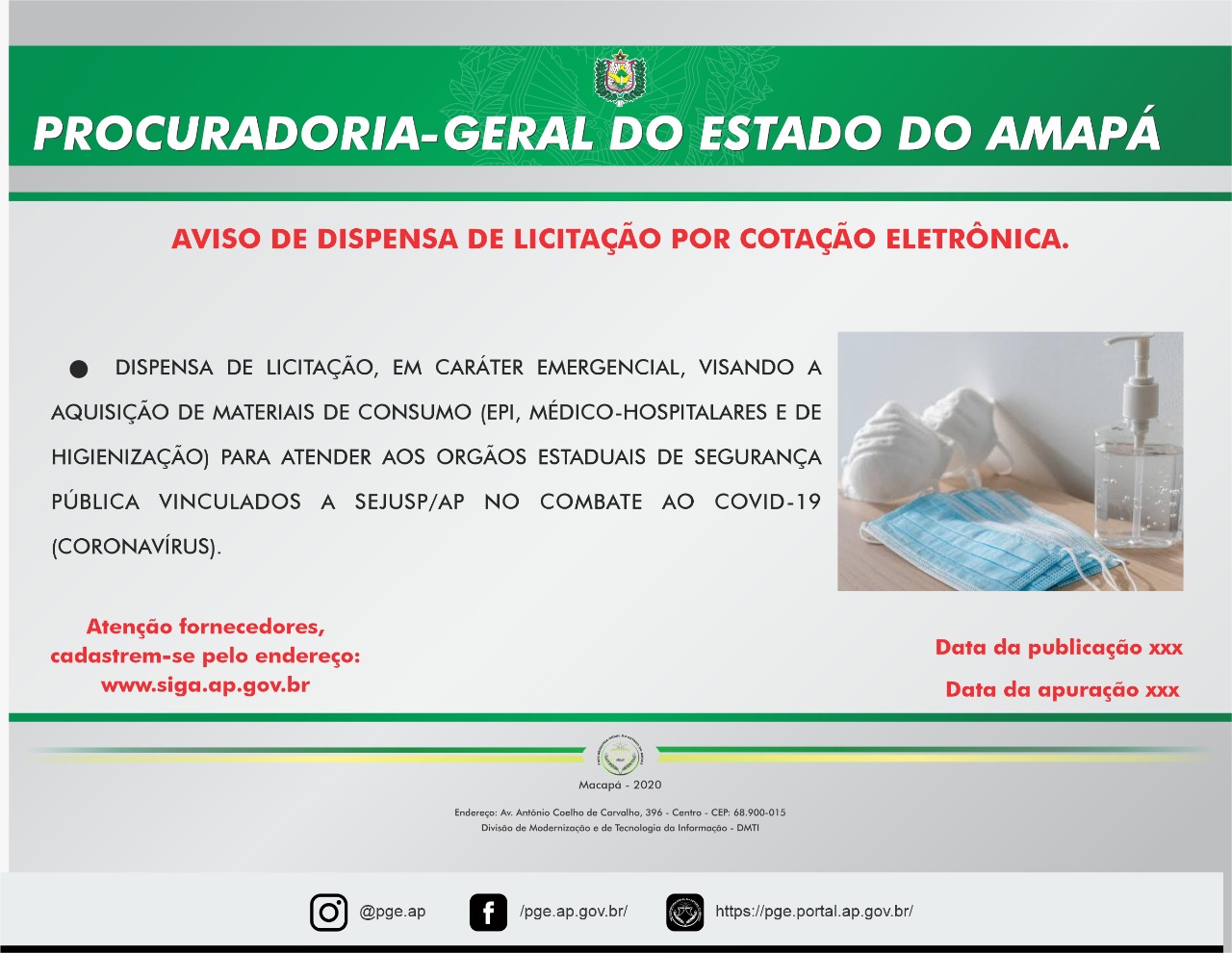 AVISO DE DISPENSA DE LICITAÇÃO