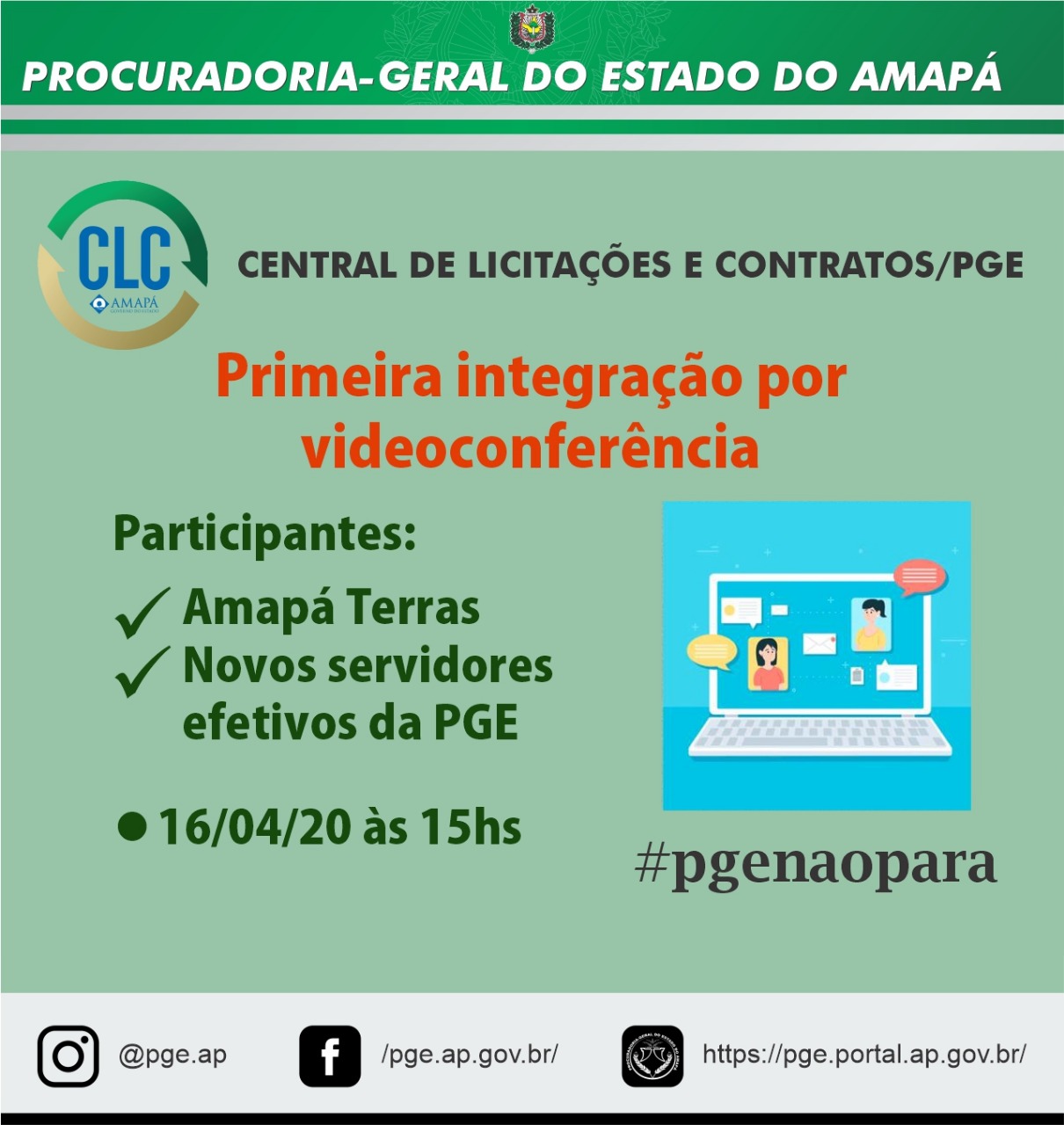 INTEGRAÇÃO POR VIDEOCONFERÊNCIA 