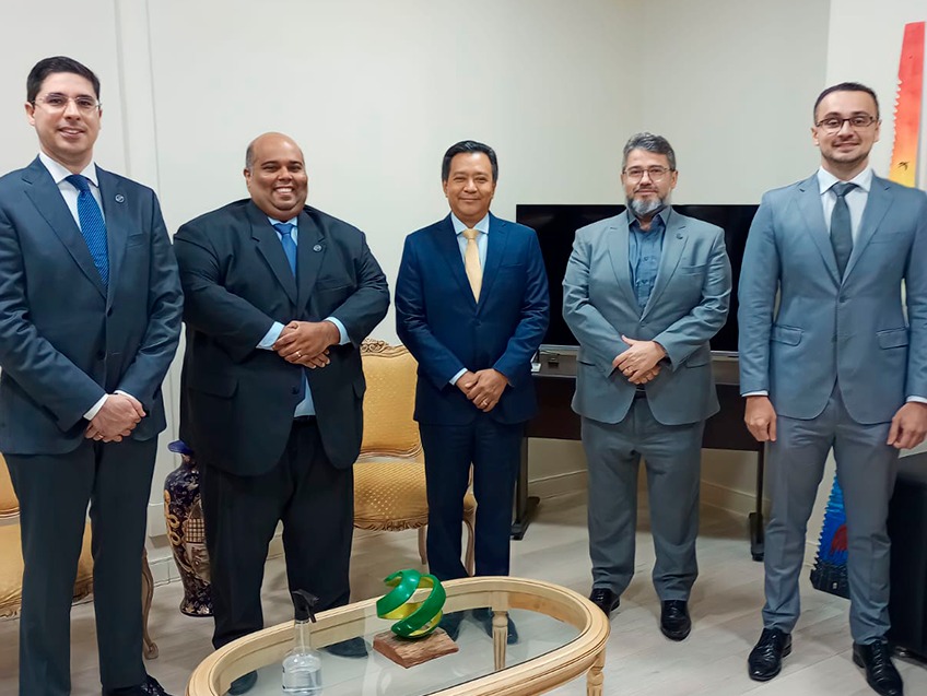 PGE recebe visita institucional do Conselheiro do TCE, Paulo Martins
