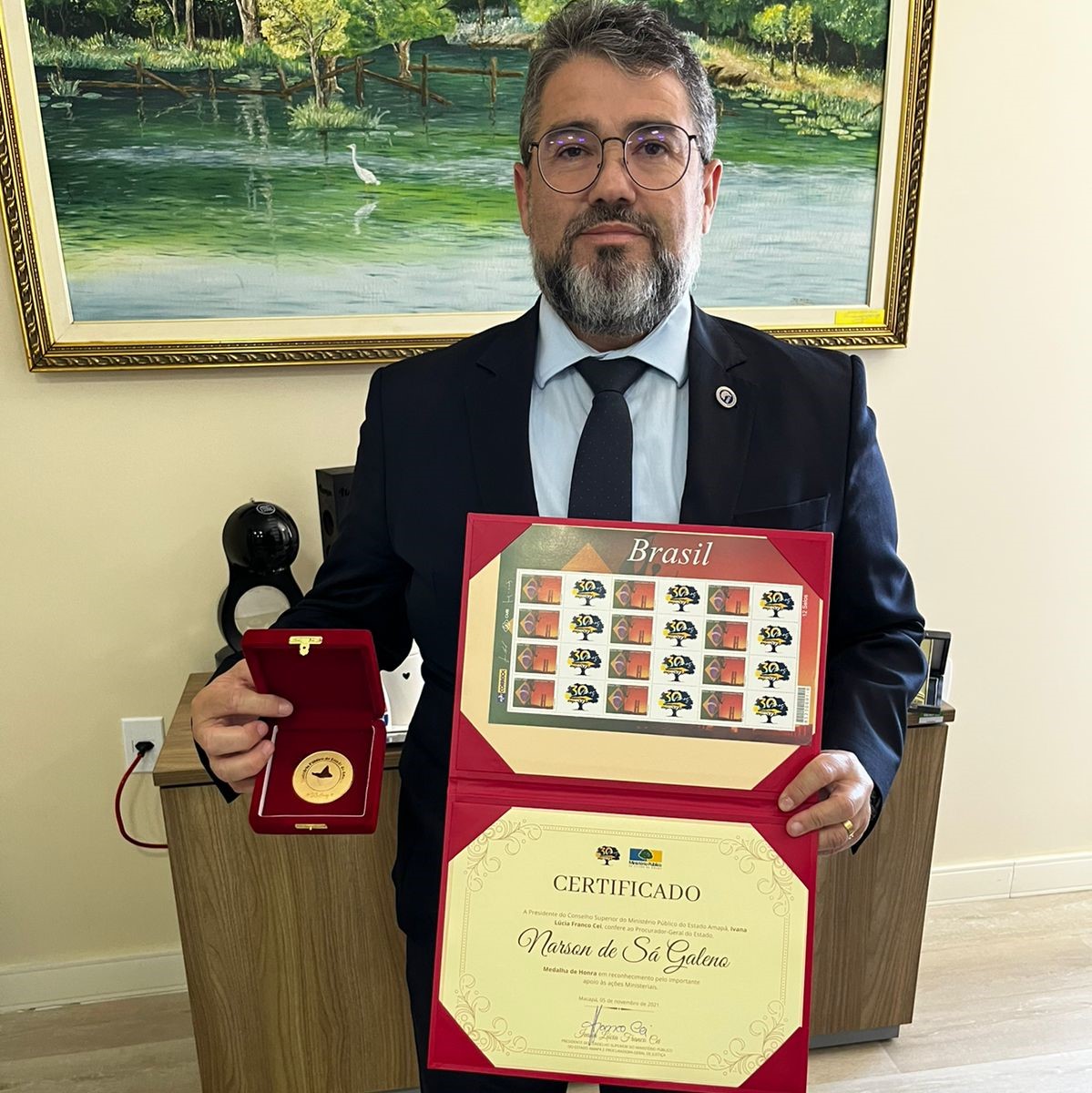 Procurador-Geral, Narson Galeno é homenageado pelo Ministério Público do Amapá