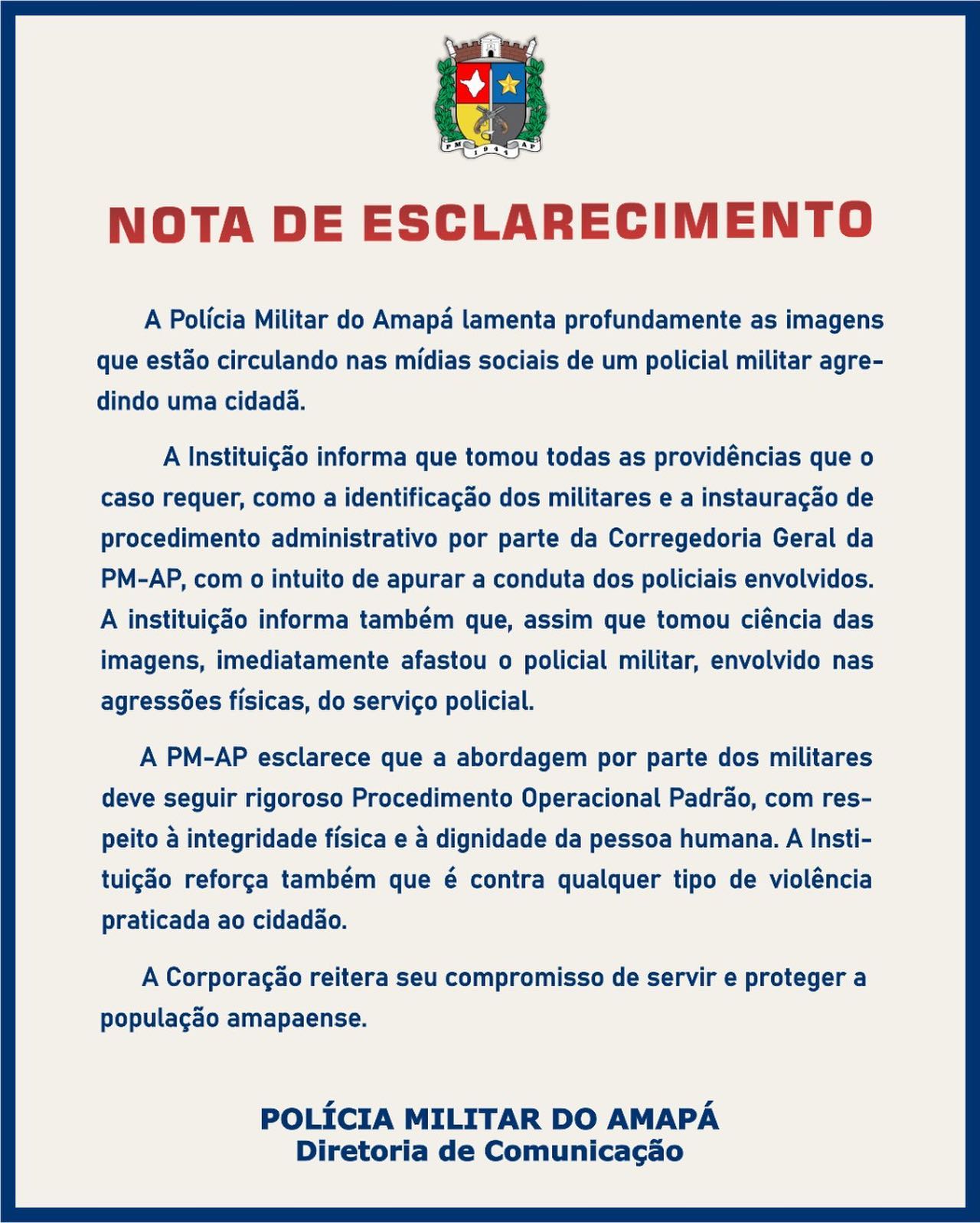 NOTA DE ESCLARECIMENTO