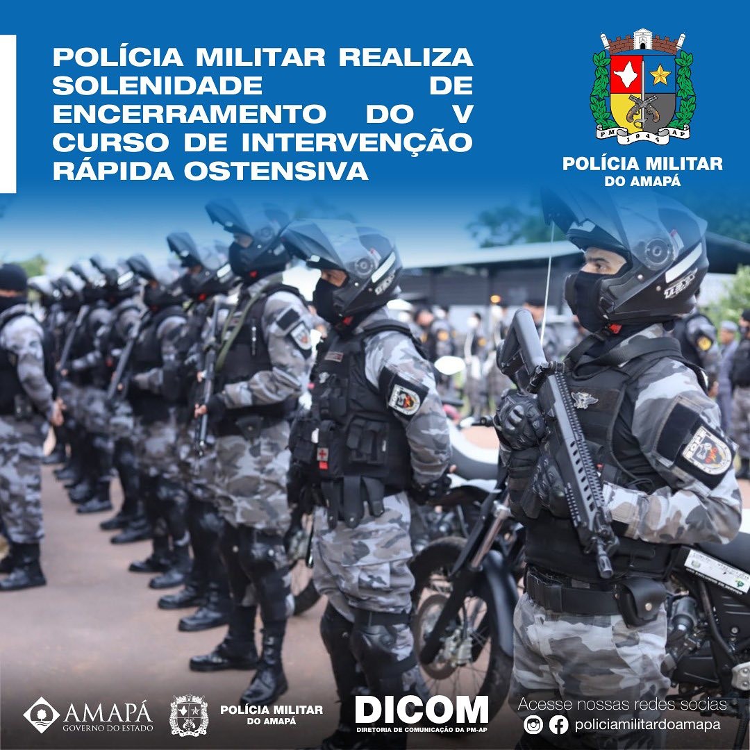 Polícia Militar realiza solenidade de encerramento do V Curso de Intervenção Rápida Ostensiva