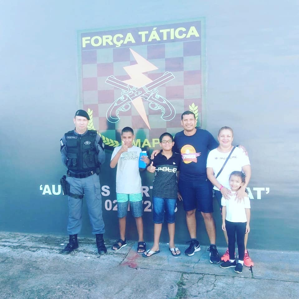 Batalhão de Força Tática da PM recebe uma visita especial
