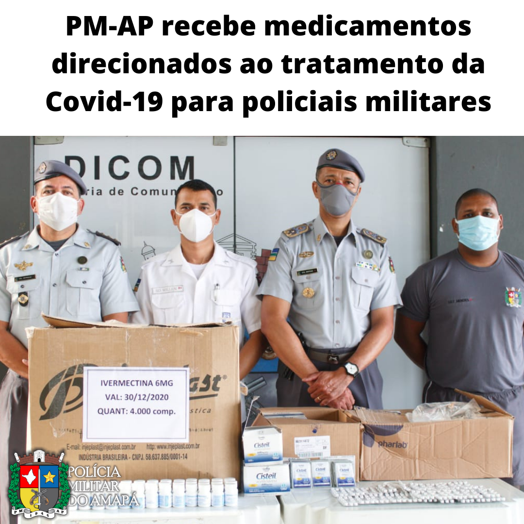 PM-AP recebe medicamentos direcionados ao tratamento da Covid-19 para policiais militares