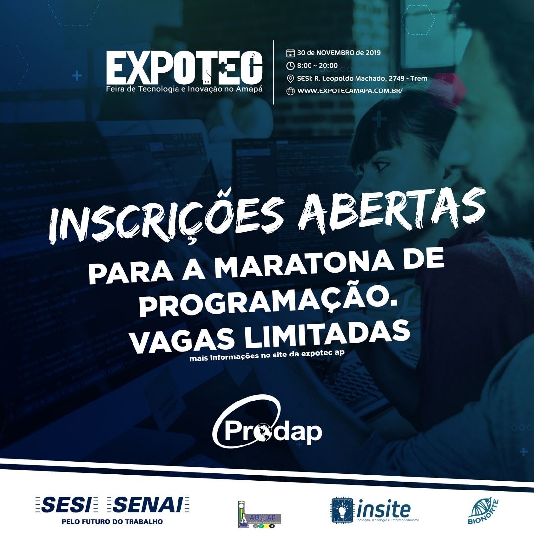 Prodap realiza Hackathon na 2 edição da Expotec Amapá