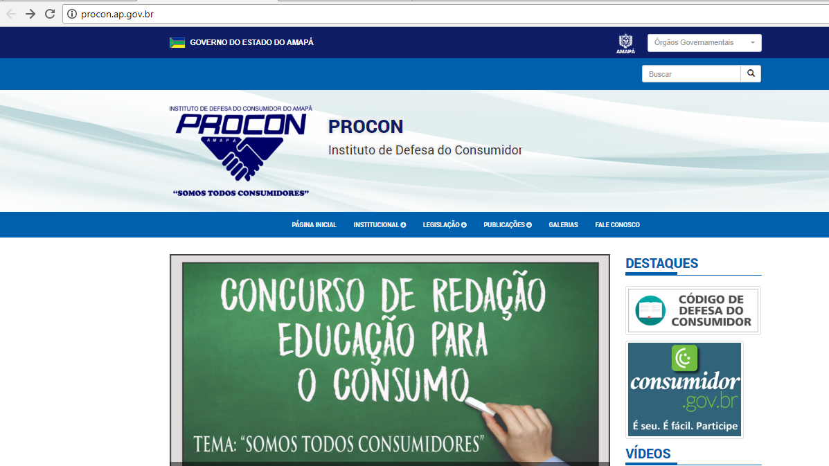 Procon-AP: Novo site voltado ao consumidor está no ar 