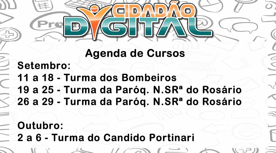 Curso livre do Projeto Cidadão Digital terá nova fase