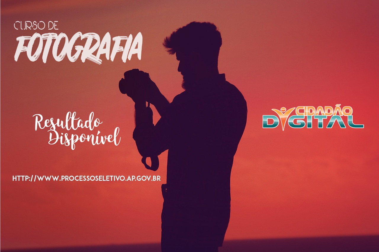 Prodap divulga resultado da 1ª fase do processo seletivo para o curso de fotografia