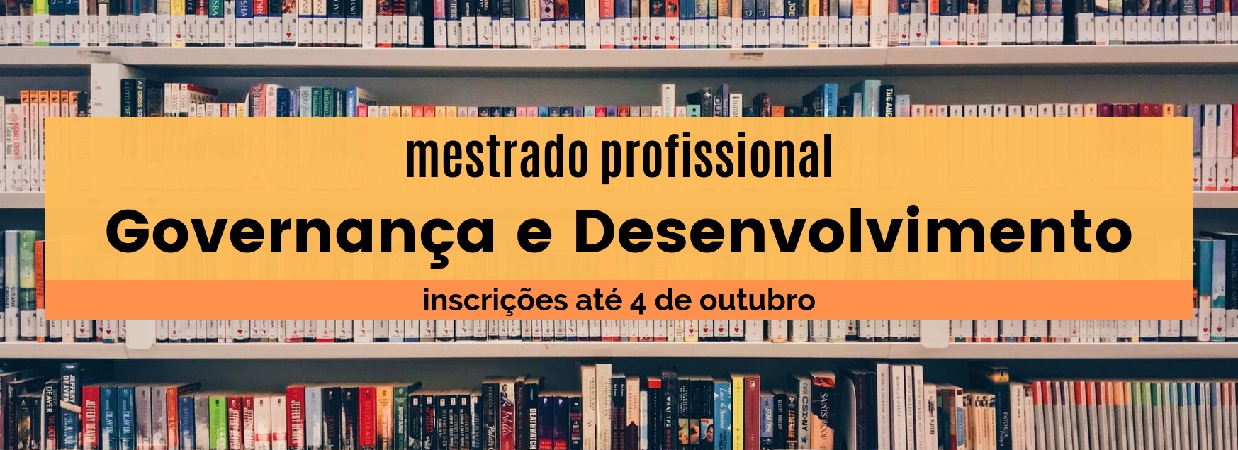 Mestrado Governança e Desenvolvimento