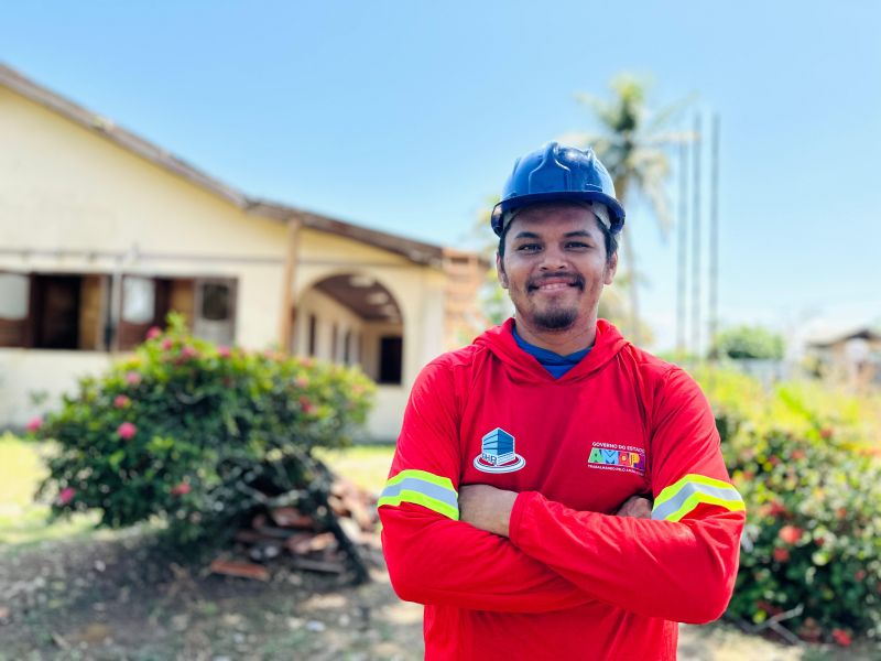 ‘Tenho a oportunidade de fazer parte da história’, diz funcionário sobre as obras do 'Parque Residência', em Macapá
