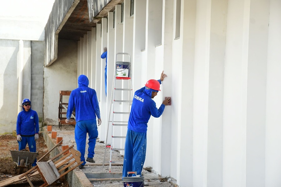 Governo do Amapá avança na construção do novo bloco cirúrgico do Hospital Estadual de Santana 