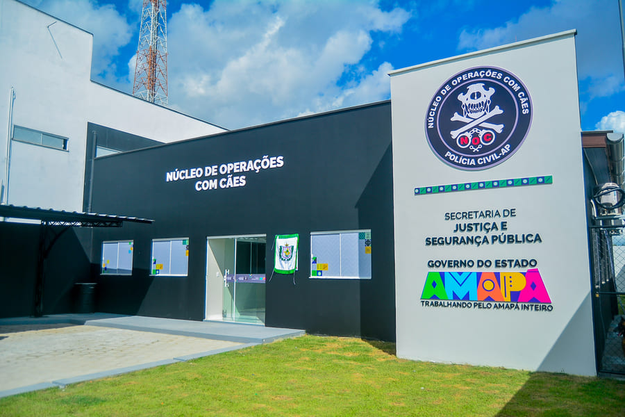 Governo do Amapá fortalece segurança pública e entrega novo prédio do Núcleo de Operações com Cães