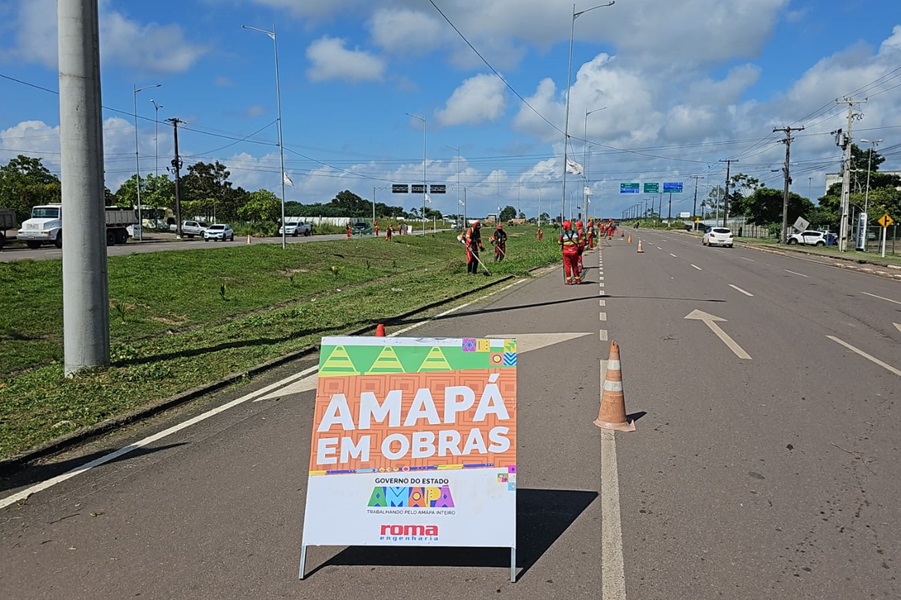 Governo do Estado realiza manutenção na Rodovia do Centenário, em Macapá