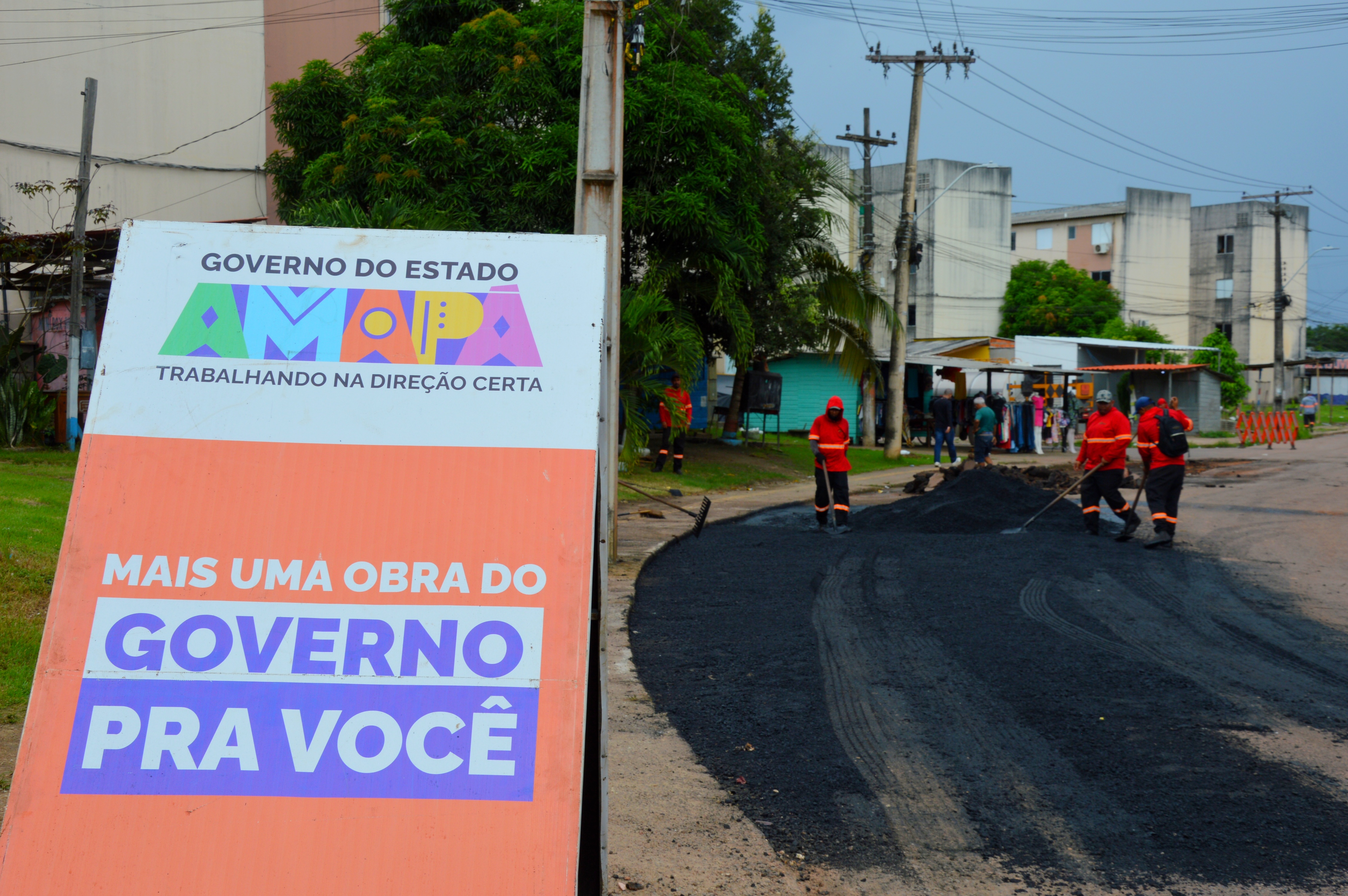 Mais mobilidade: Governo do Amapá garante asfalto novo e recuperação de ruas no Habitacional Macapaba