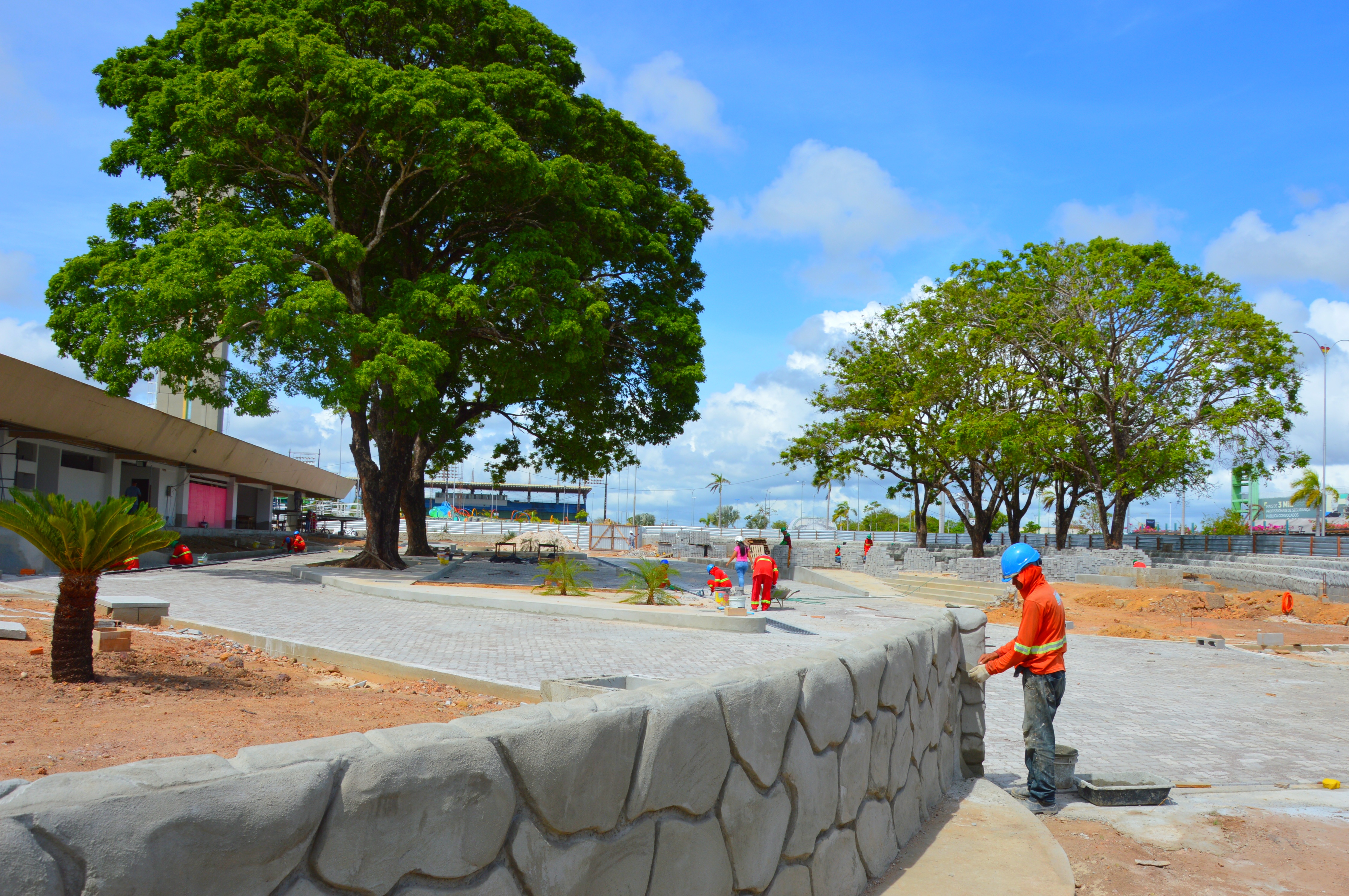 Governo do Amapá segue com a revitalização do Marco Zero e avança no redesenho das áreas do monumento, em Macapá