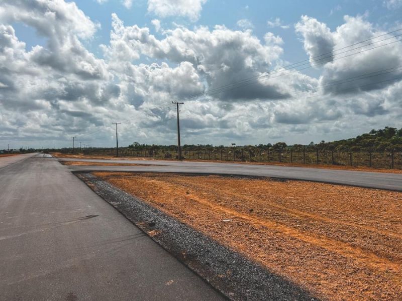 Governo do Estado executa mais de 90% da pavimentação do encaixe do Ramal Farinha Seca com a Rodovia AP-070, em Macapá