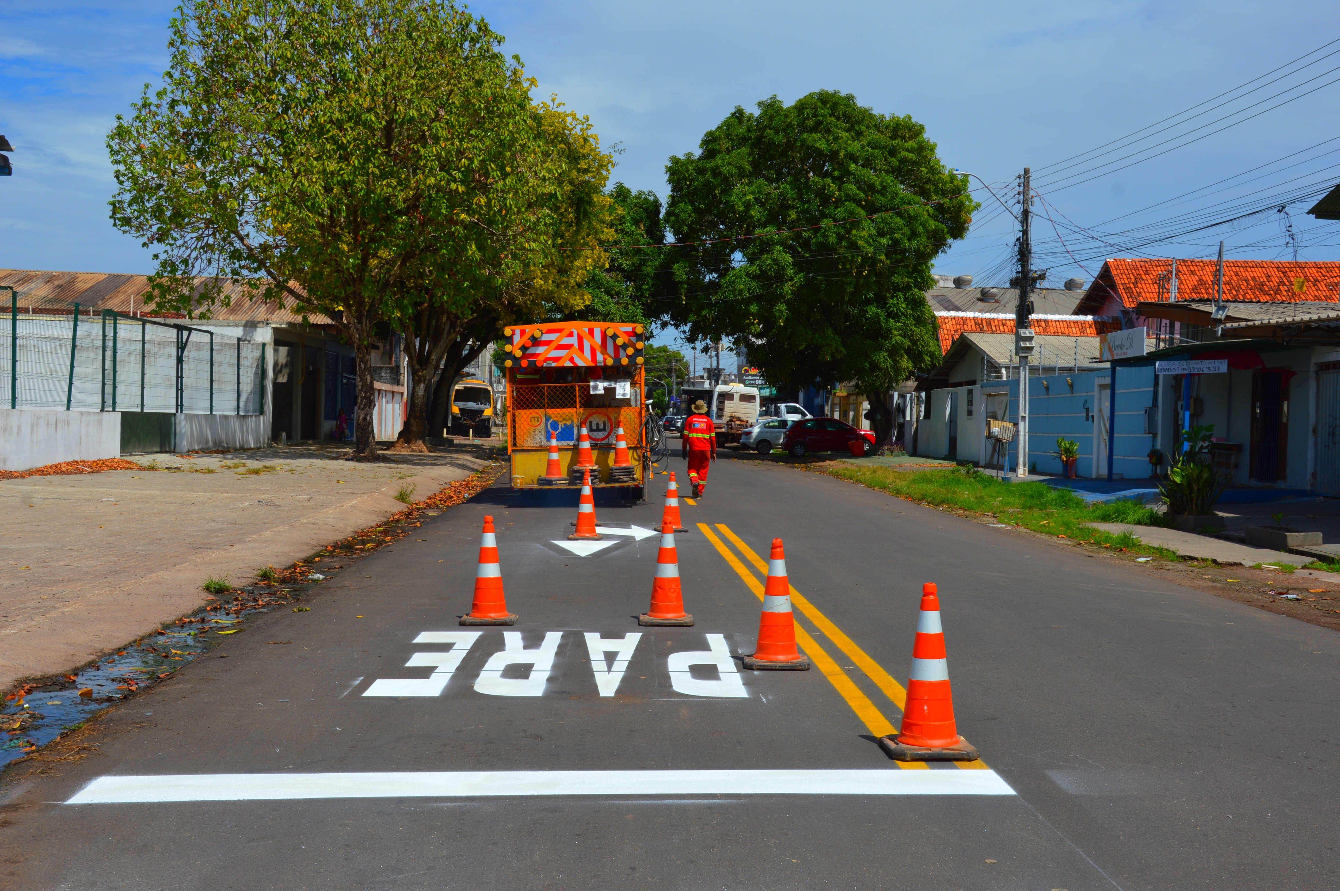 Governo do Amapá finaliza sinalização e reforça segurança viária no Bairro Pacoval