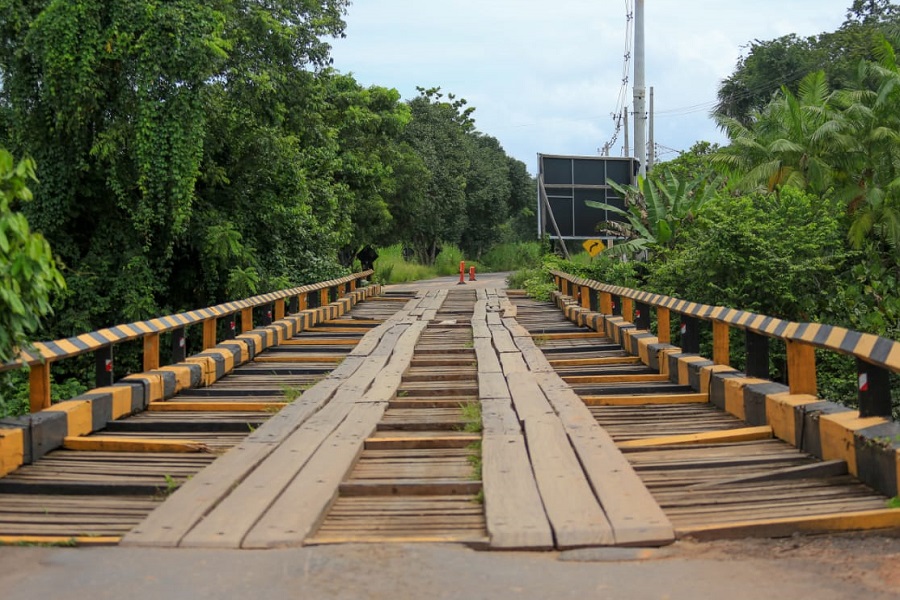 Governo do Amapá inicia reforma emergencial da ponte sobre o Rio Anauerapucu nesta quarta-feira, 10 