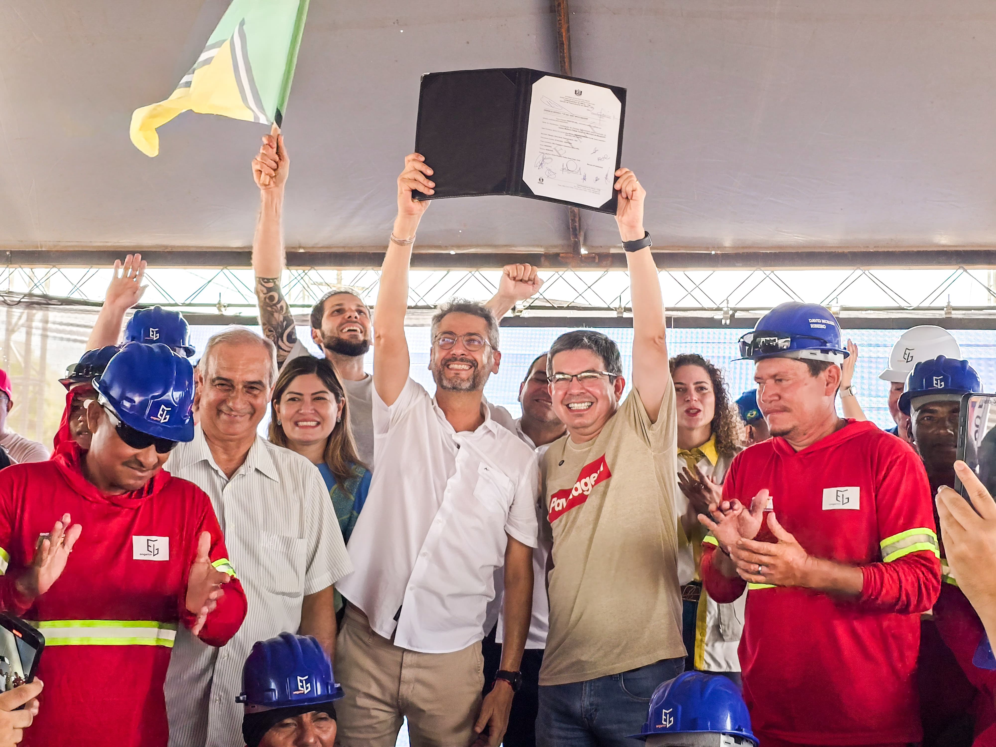 Governador Clécio Luís assina ordem de serviço para construção do Centro Multiuso ‘Aldeia da Paz’ na Zona Norte de Macapá