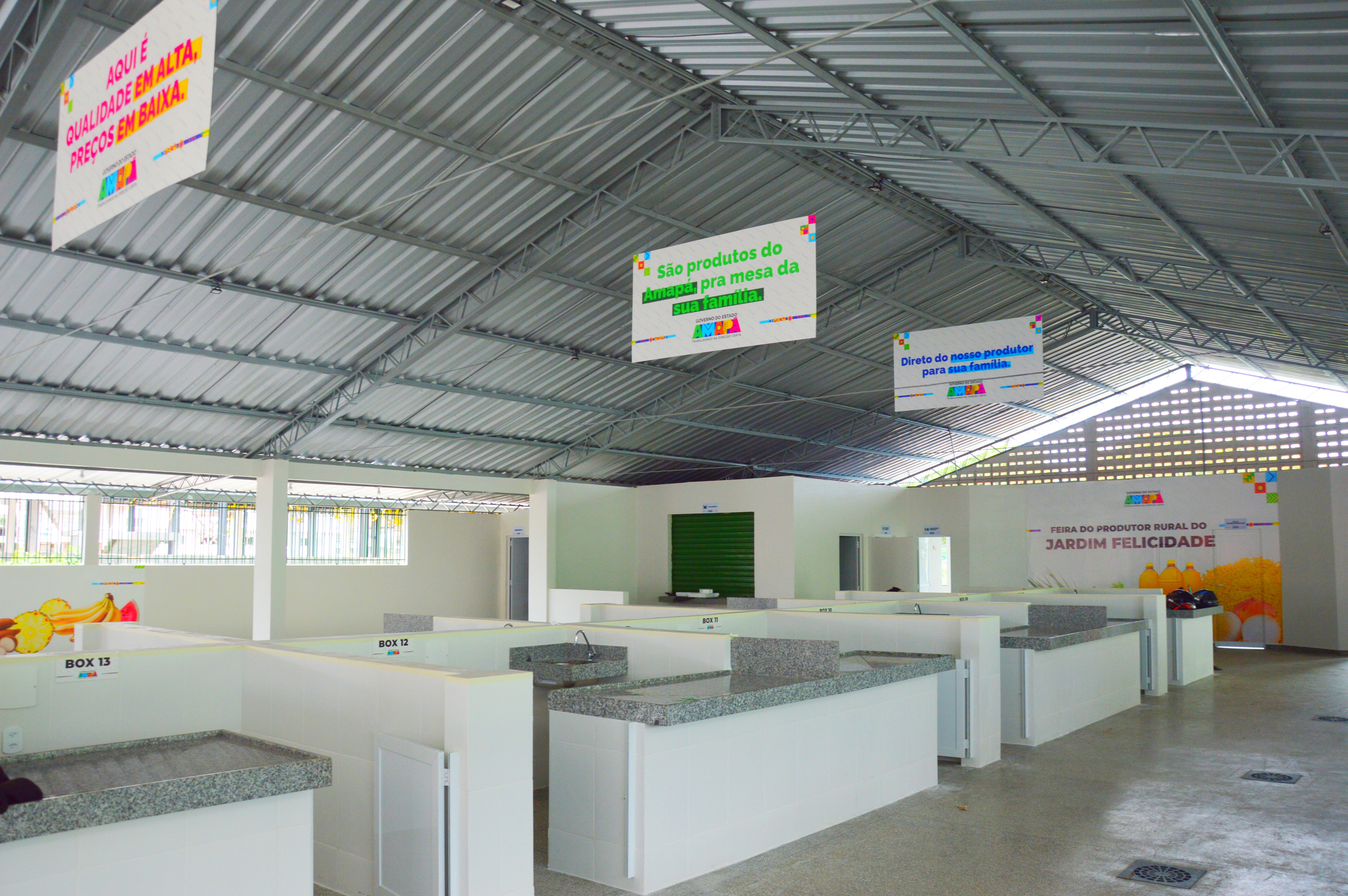 Governo do Amapá conclui revitalização da Feira do Jardim Felicidade com foco em modernização e segurança alimentar