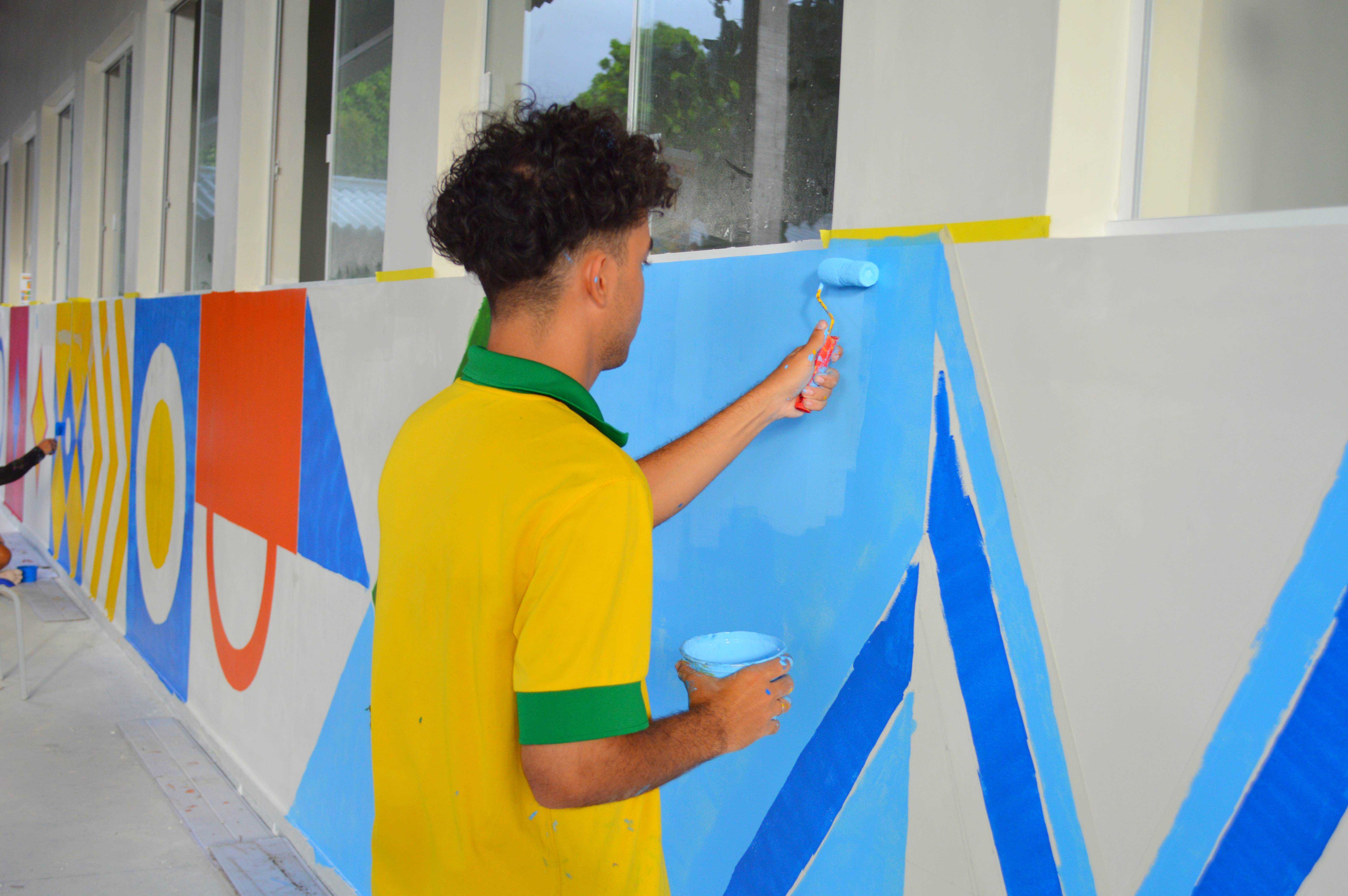Com obras em avanços, Escola Estadual Dr. Coaracy Nunes recebe colorido especial com identidade visual inspirada em povos originários