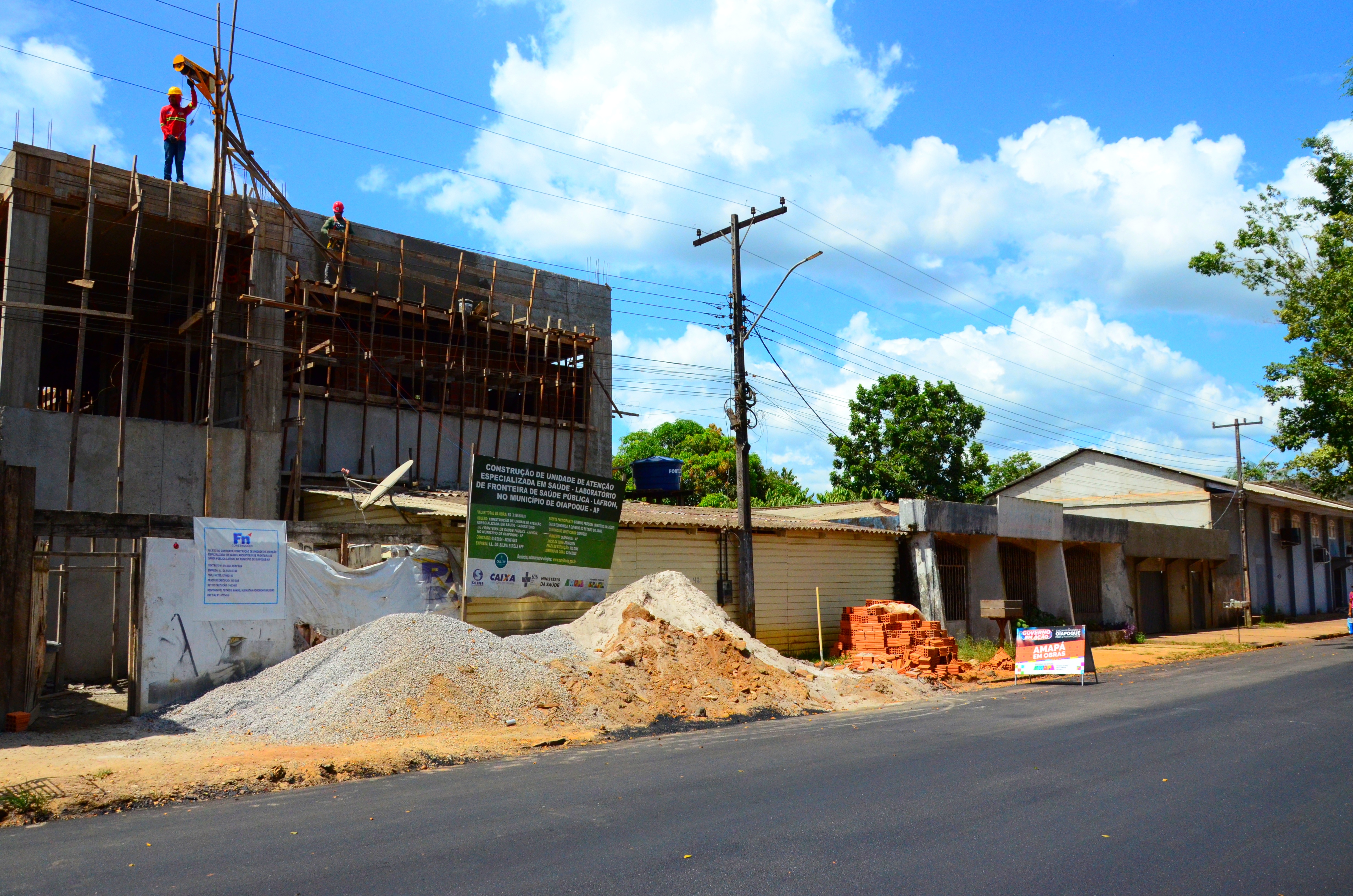 Governo do Amapá avança nas obras do novo Laboratório de Fronteira em Oiapoque