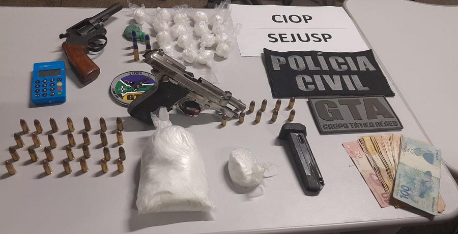 Forças de Segurança do Amapá prendem suspeitos de homicídios e apreendem drogas, armas e munições em Santana