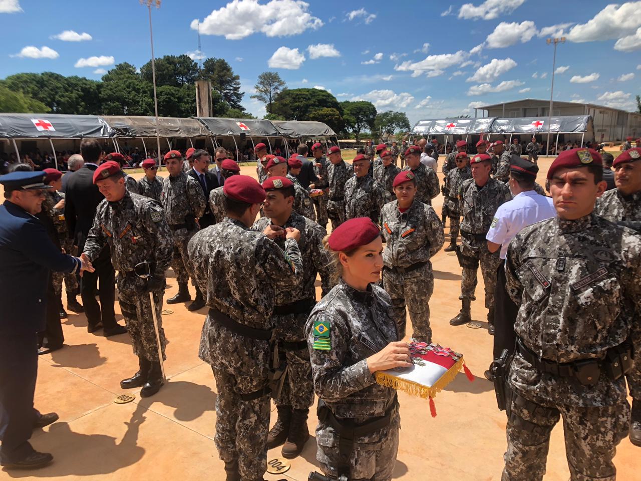 Amapaenses da Força Nacional recebem homenagem em Brasília
