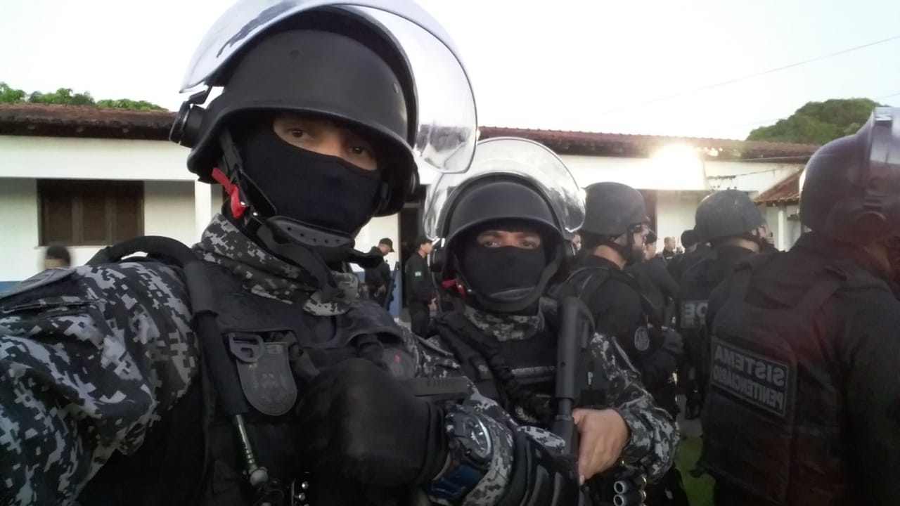 AGENTES PENITENCIÁRIOS DO AMAPÁ REFORÇAM EQUIPE DE INTERVENÇÃO PRISIONAL NO PARÁ