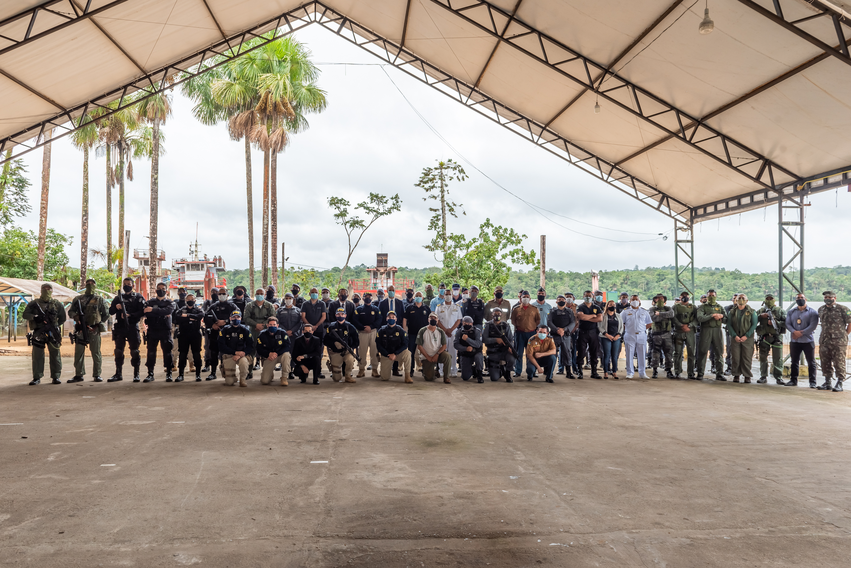 Forças de segurança estaduais e federais instalam a Operação Hórus-Amapá no Município de Oiapoque