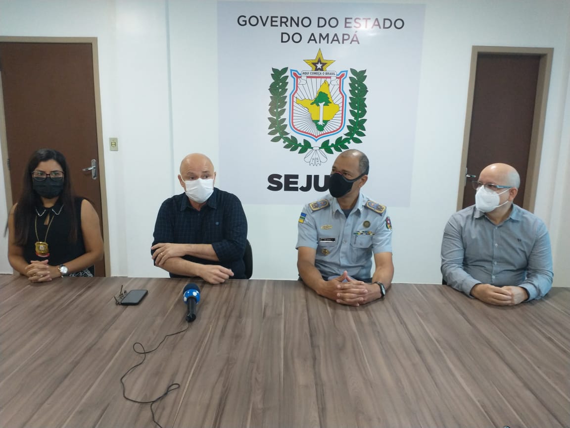 Sejusp divulga o balanço da Operação Integrada contra o Crime Organizado, em Pedra Branca do Amapari