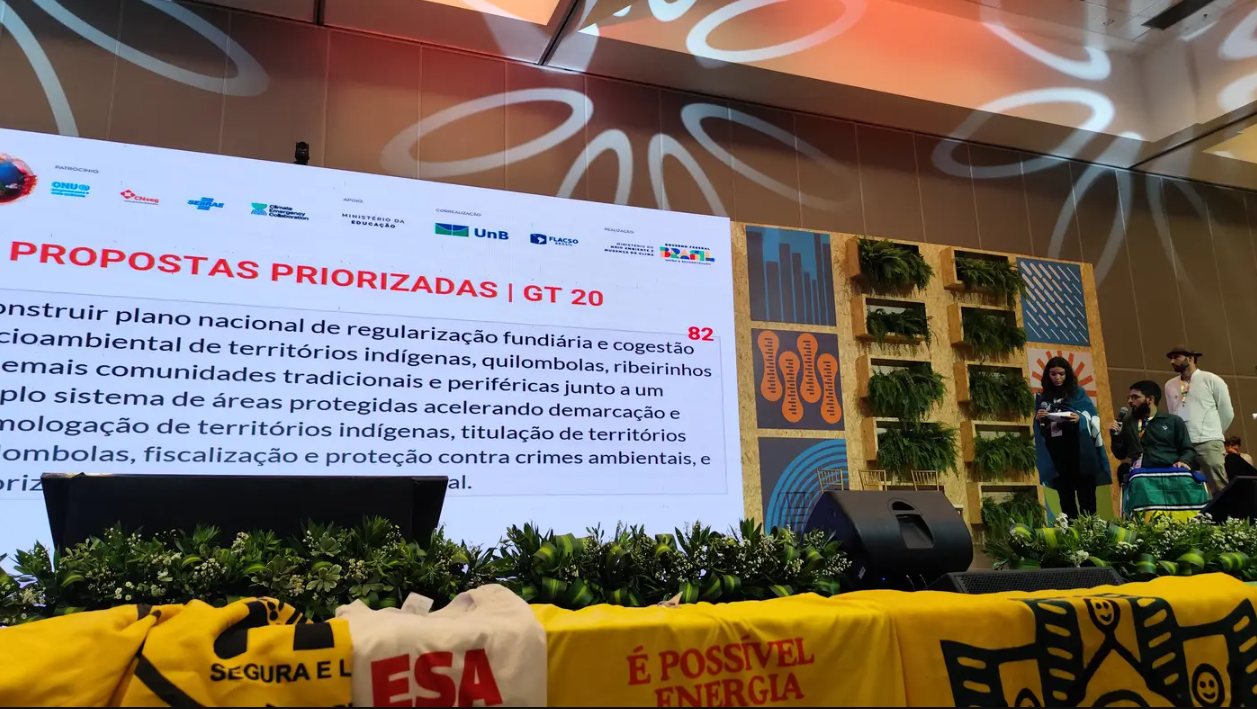 Amapá colabora com propostas para enfrentar crise climática na 5ª Conferência Nacional de Meio Ambiente, em Brasília 