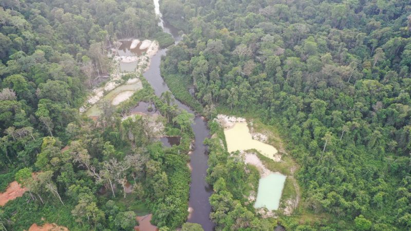 Em ação integrada, equipes do Governo do Amapá desativam oito garimpos ilegais no estado