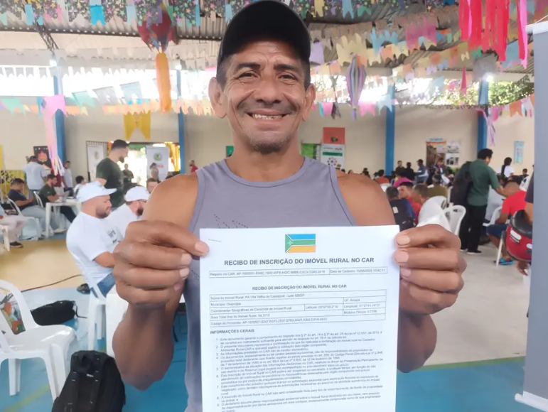 ‘Regularizei minhas pendências sem nenhum custo’, diz agricultor durante ação integrada do Governo do Amapá em Oiapoque