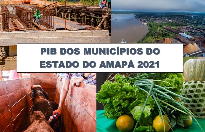 PIB dos Municípios do Estado do Amapá - 2021
