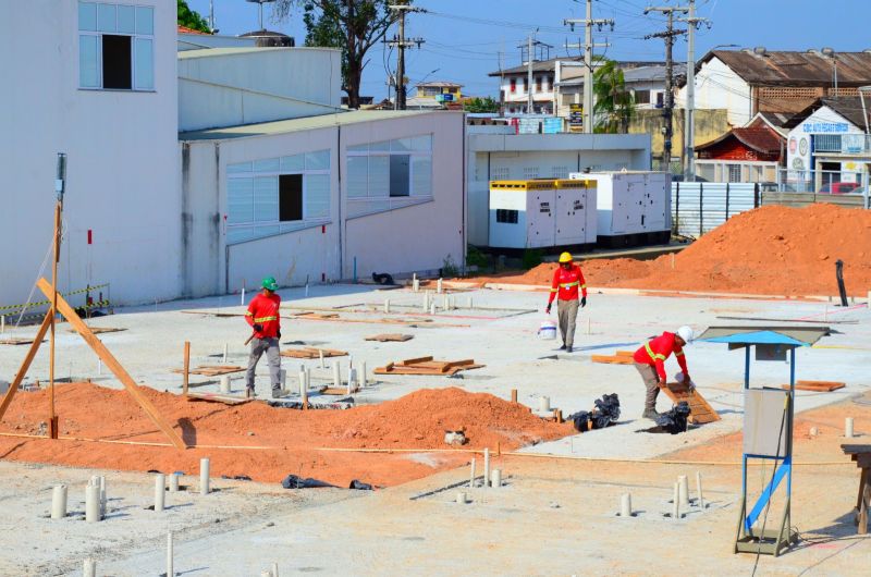 Governo do Amapá finaliza concretagem das fundações e inicia nova etapa nas obras do Hospital de Santana