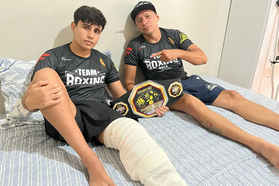 'Operei e dois dias depois já estava em casa. Isso é incrível', diz lutador de MMA após cirurgia ortopédica no HE de Macapá