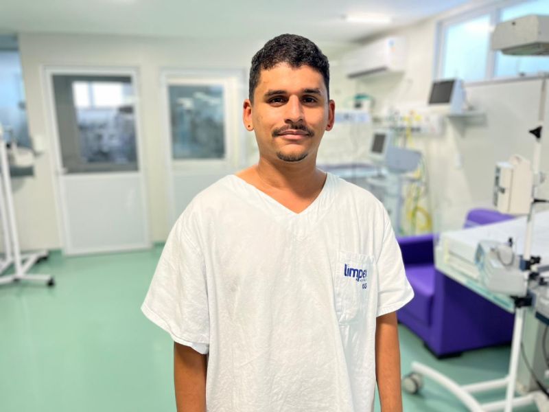 'Serviço de desinfecção é preventivo', diz enfermeiro sobre preparativos para receber bebês na nova UTI Neonatal do Hospital da Mulher Mãe Luzia